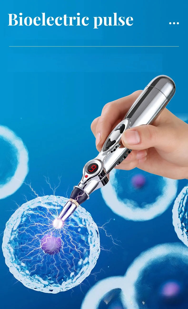Pluma de meridianos 5 en 1, lápiz electrónico de Acupuntura y Moxibustión, fi