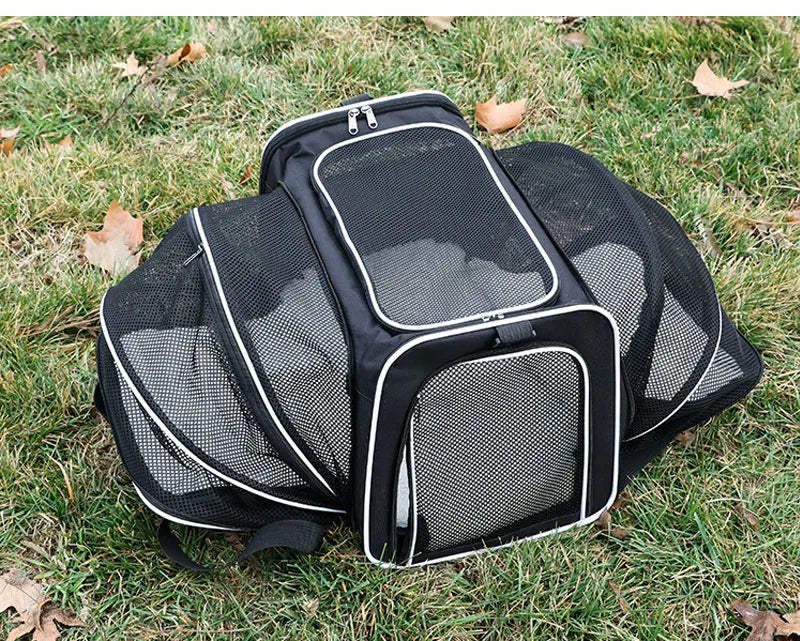 Mochila DE Transporte portátil para mascotas, bolso de hombro plegable transpirable, bolsas de transporte para gatos y perros, bolso de viaje para mascotas, bolsa de transporte