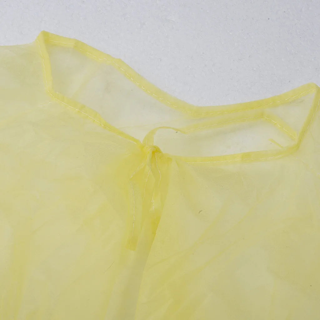 Ropa de aislamiento protectora desechable Unisex, 10 piezas, antisaliva, imperme