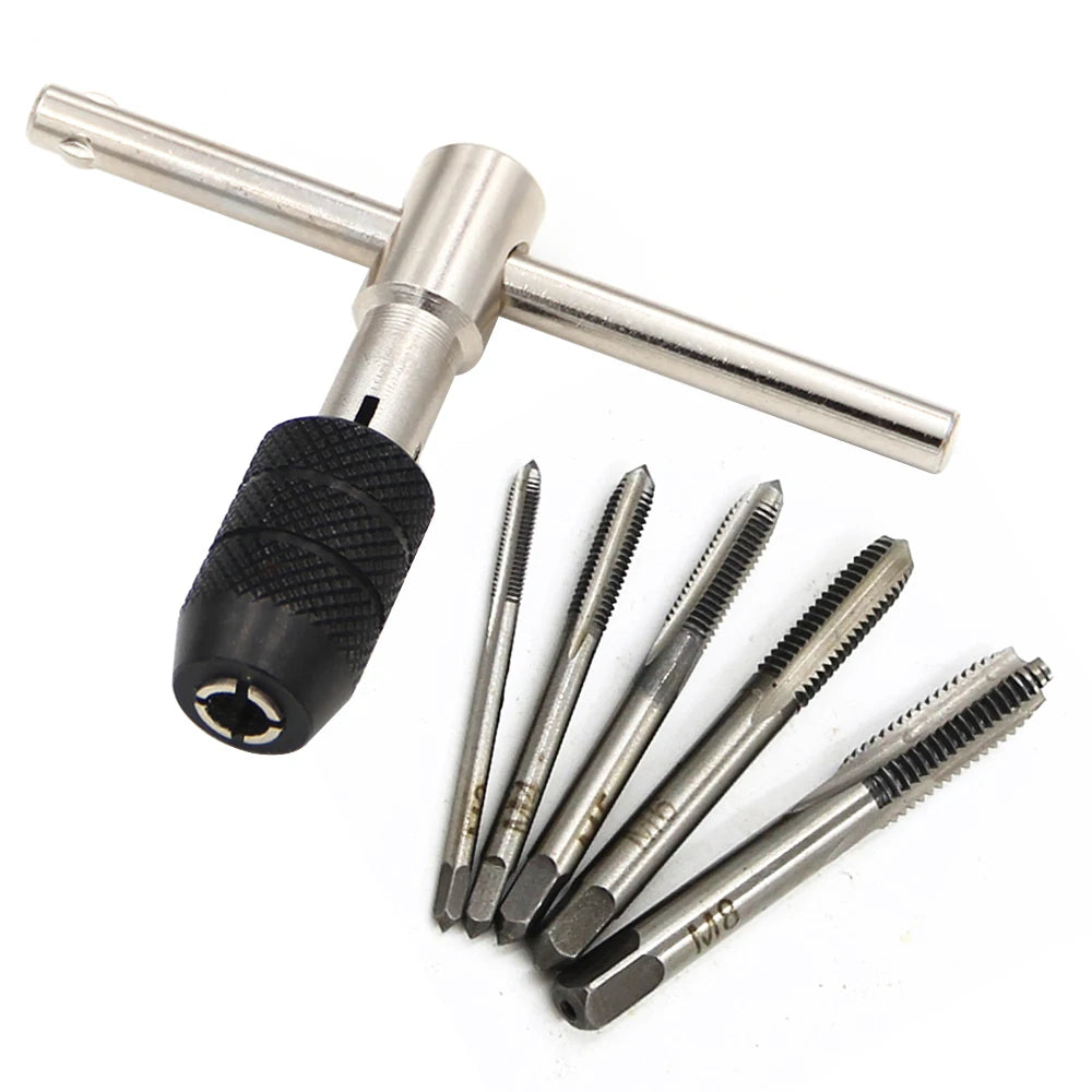 3mm to 6mm M6 to M8 T Type Hand Wrench Threading Tool Set 