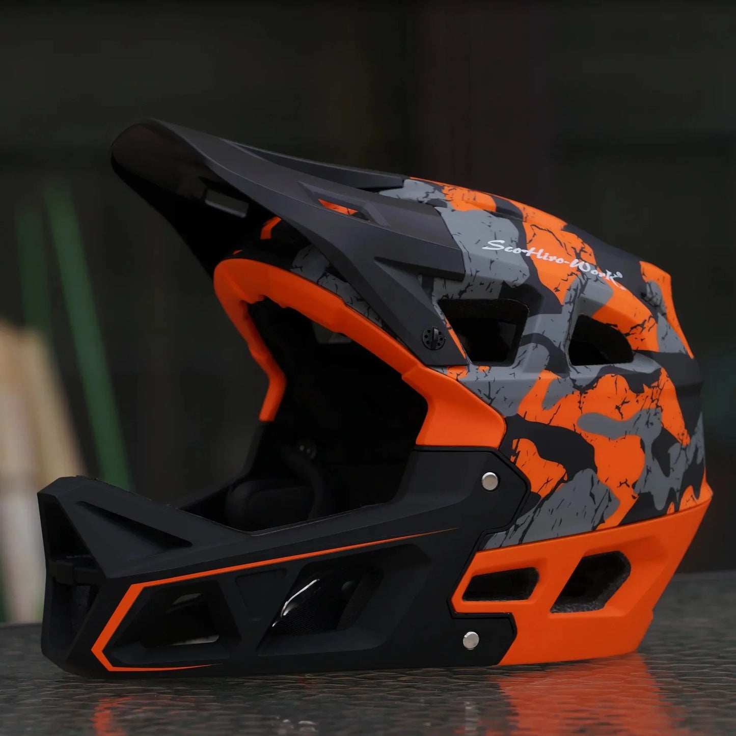 Casco de ciclismo ultraligero de cara completa para hombre y mujer, equipo profe