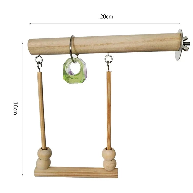 Juguete para masticar loros, cuerda de algodón, puente para morder, rasgado, ca