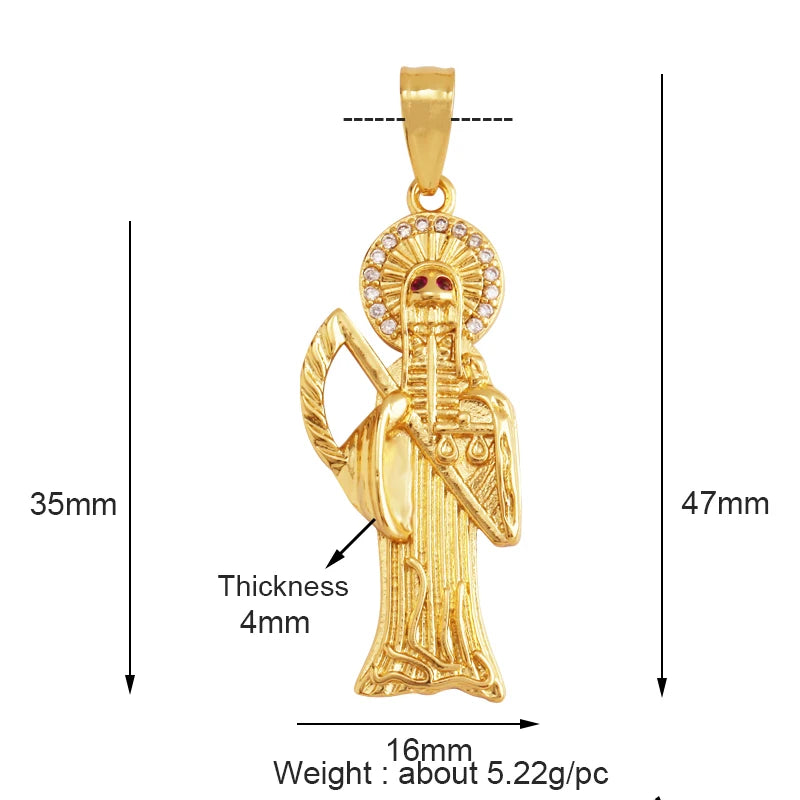 Religious Guardian Angel Jesus Pendant Love Heart Pendant 