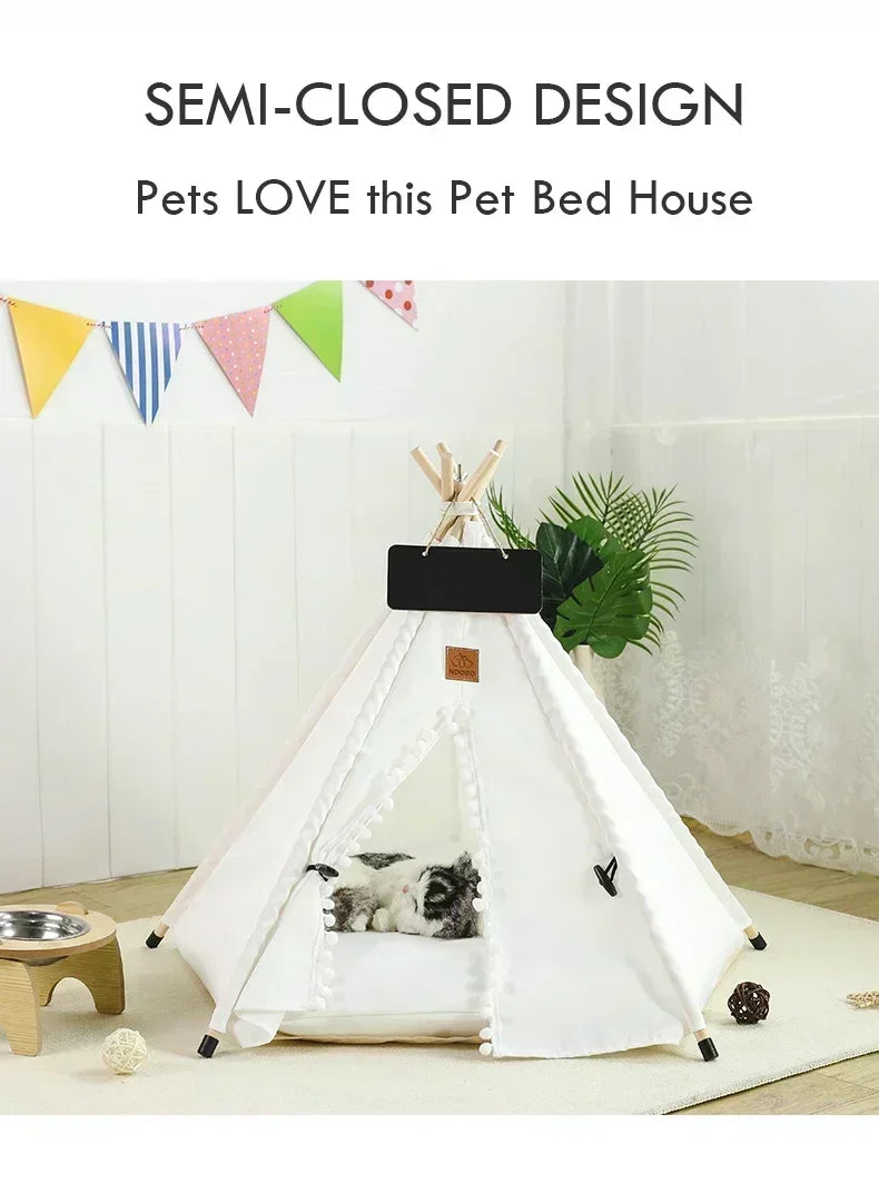 Portable Pet Tent Removable and Washable Dog House 