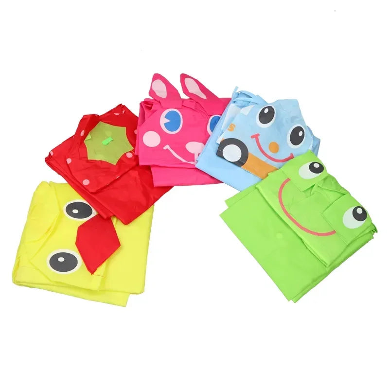 Chubasquero de dibujos animados para niños, Poncho de lluvia plegable, impermea