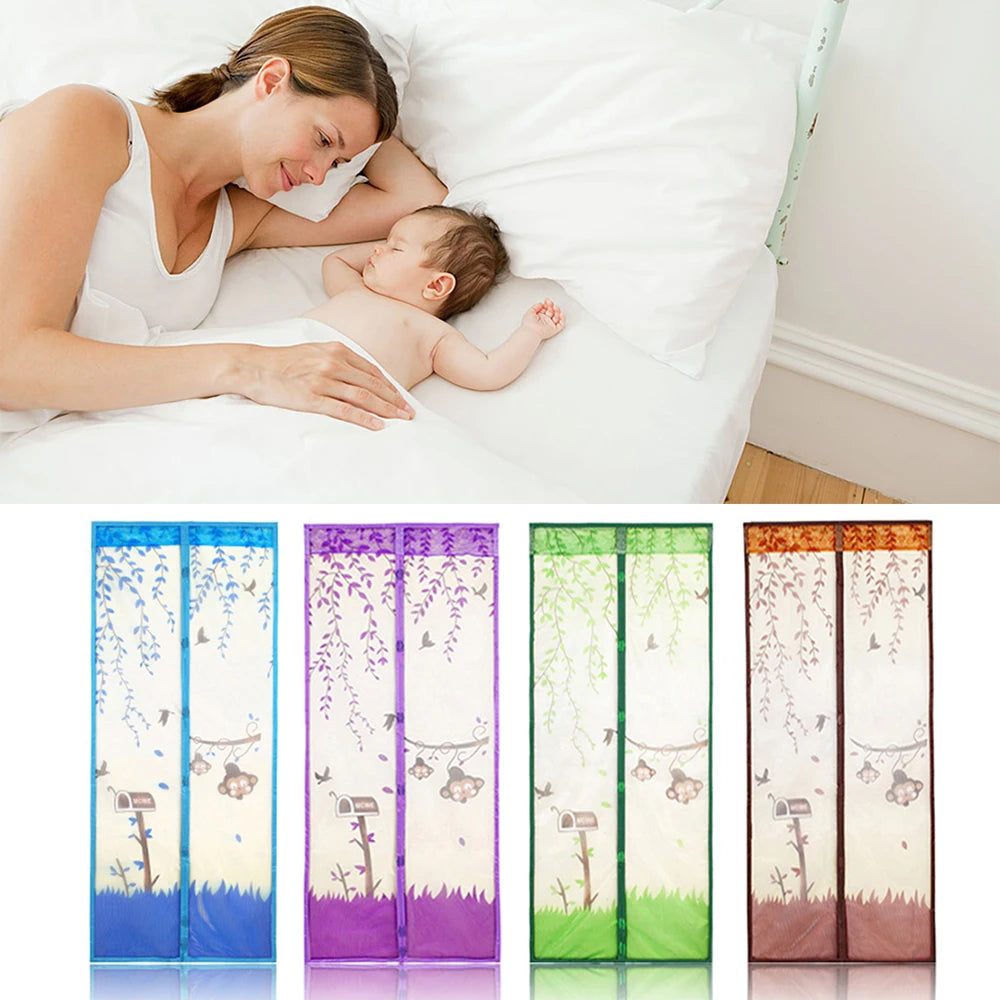 Automatic Closing Magnetic Mosquito Net for Door, Anti Red Fly with Di
