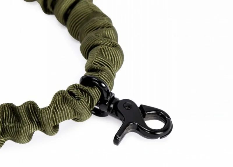 Correa de hombro para pistola de un solo punto, cinturón ajustable, accesorios de caza al aire libre, cuerda elástica para Rifle