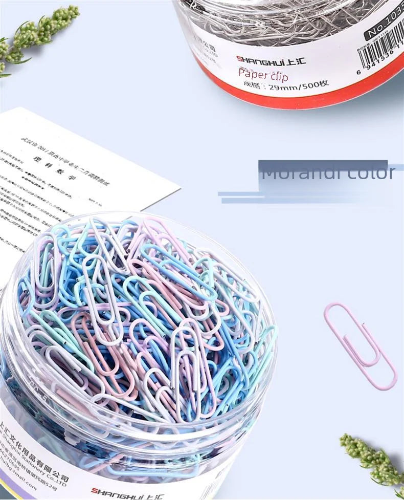 Colorful Paper Clips Small U-Shaped Buckle Office Supplies 