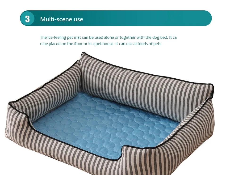 Pet Cooling Mat, Extra Large Cool Bed for Small Dogs 