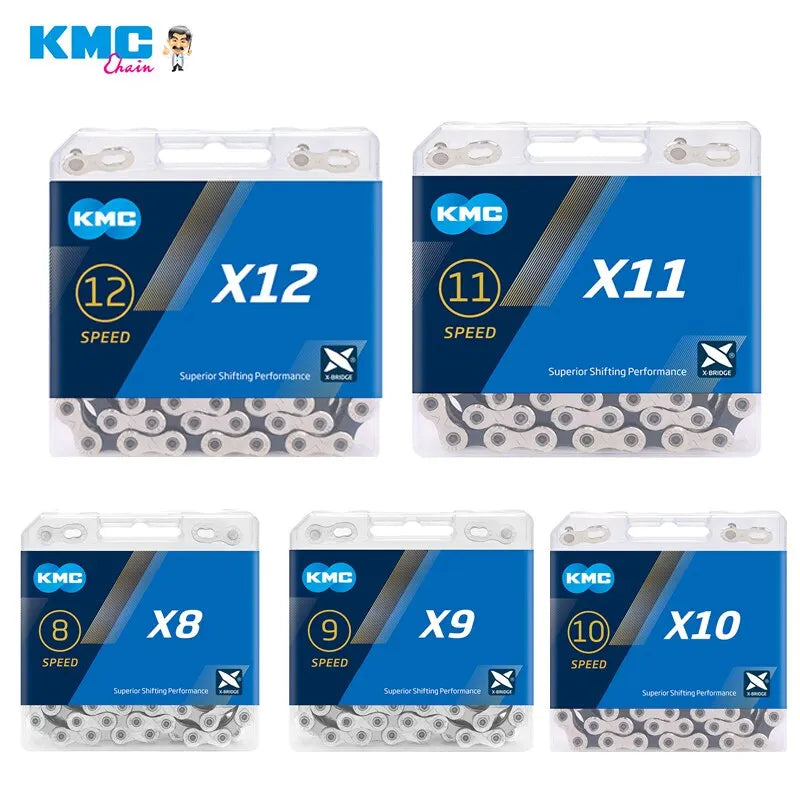Cadenas de bicicleta KMC X8 X9 X10 X11 X12 MTB 8 9 10 11 12 velocidades biciclet