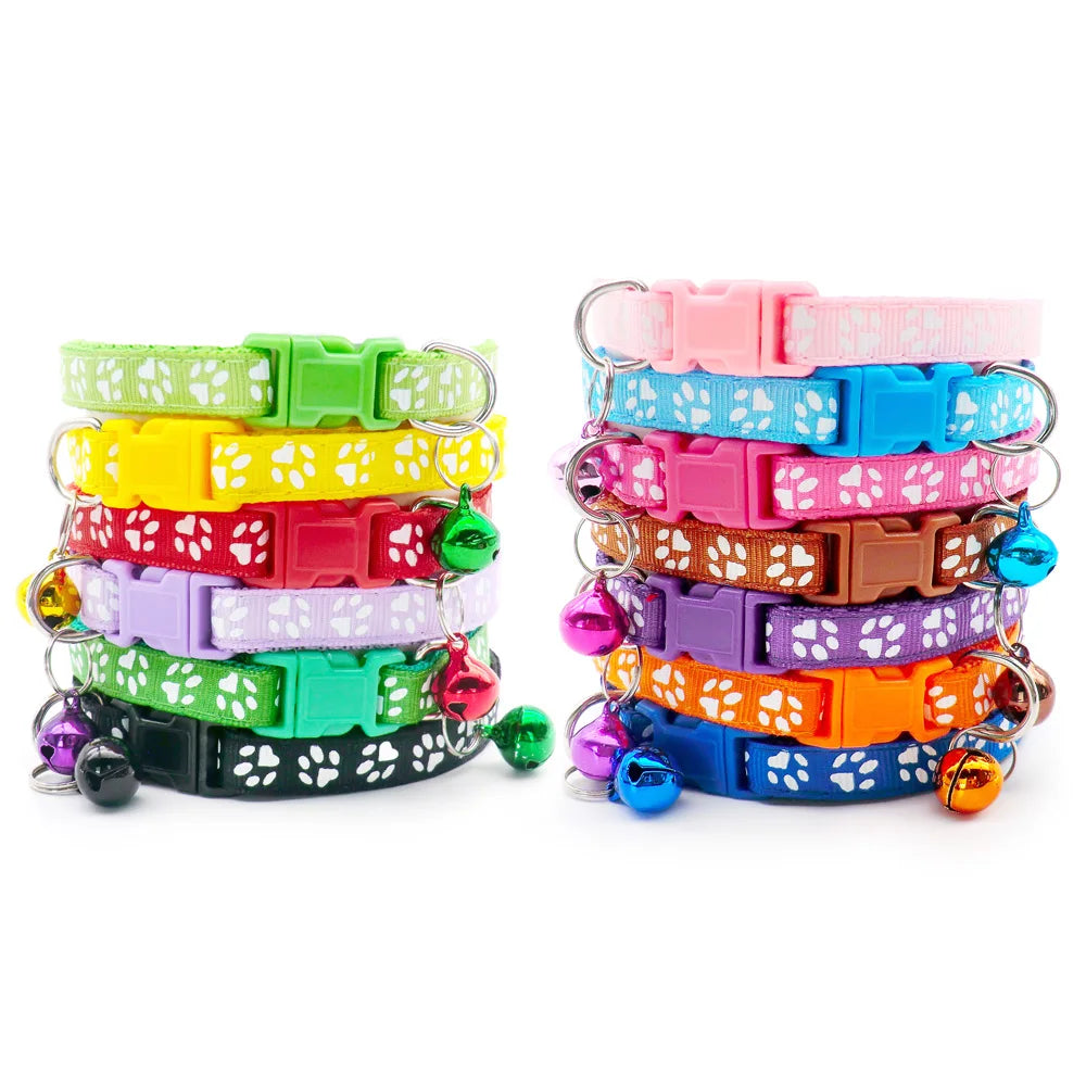 Adjustable Cat Collar with Bell Puppy Kitten Collar Wholesale 