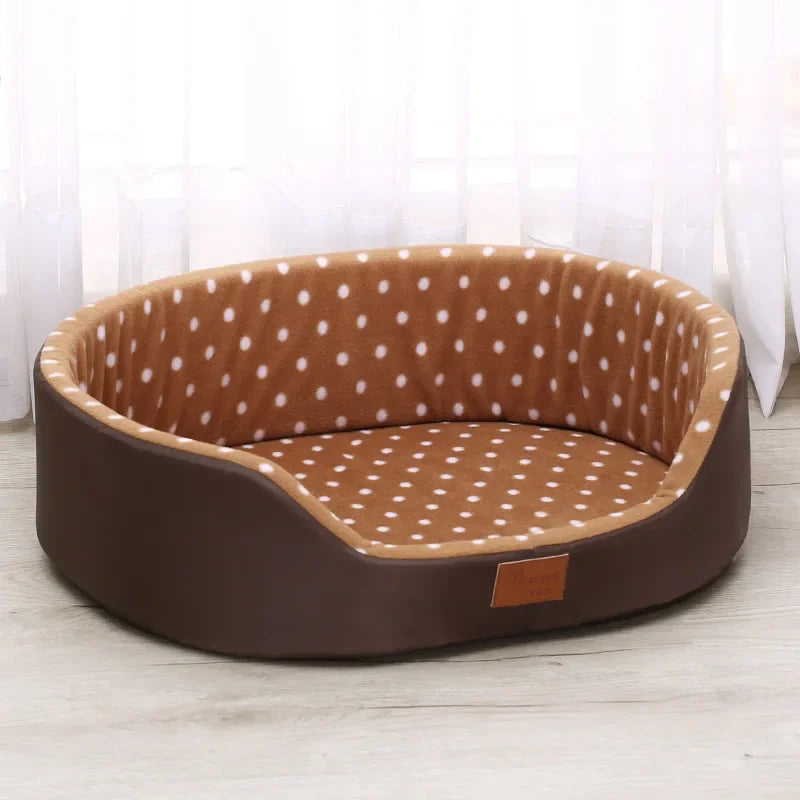 Large Dog House Double-sided Soft Pet Bed Warm Sofa 