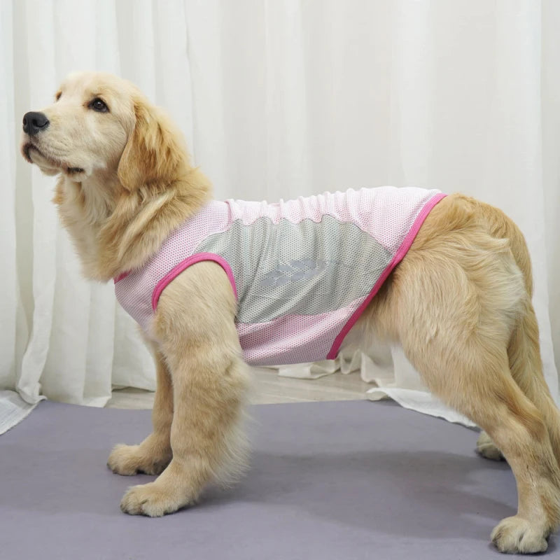 Ropa para perros grandes, chaleco de verano para perros grandes, camisa Samoyedo Husky Labrador Golden Retriever