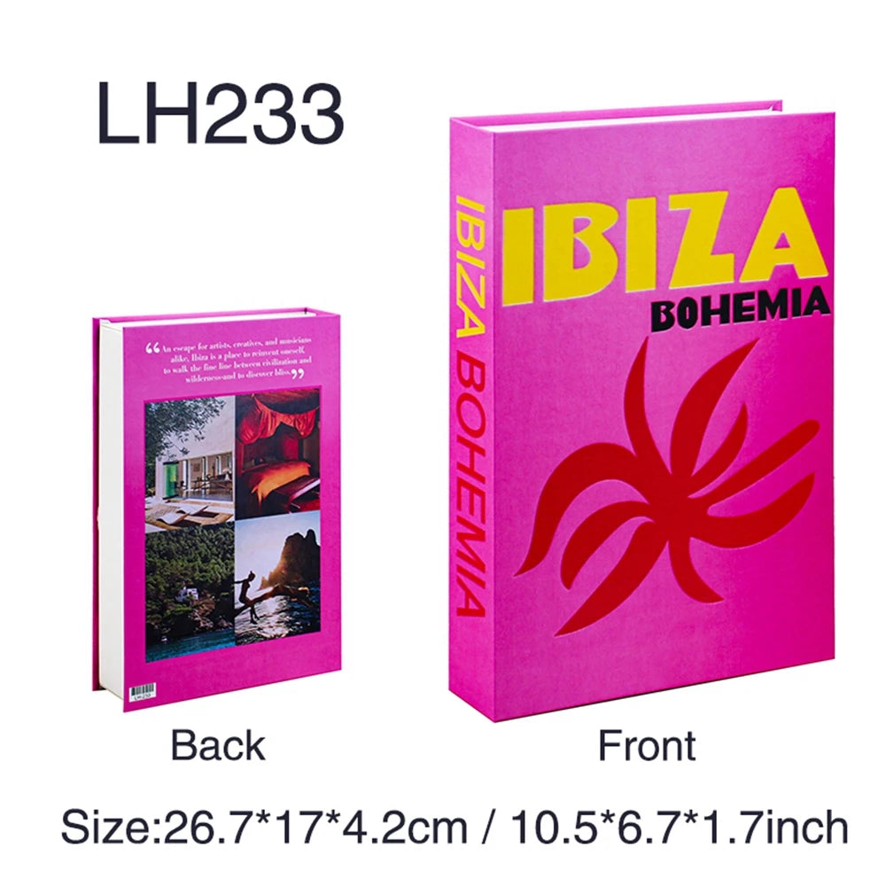 Libros falsos de lujo para decoración del hogar, accesorios para sala de estar, libros de utilería de moda, libros de mesa de centro nórdicos simples