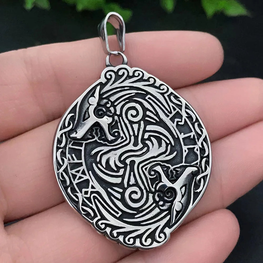 Vintage Vikings Tree of Life Necklace Men Celtic Norse Amulet C 