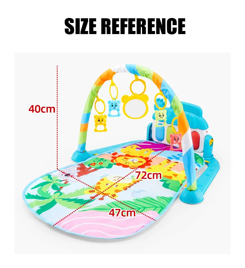 Soporte de Fitness para bebé, juego de música, juguetes de actividades de gimn