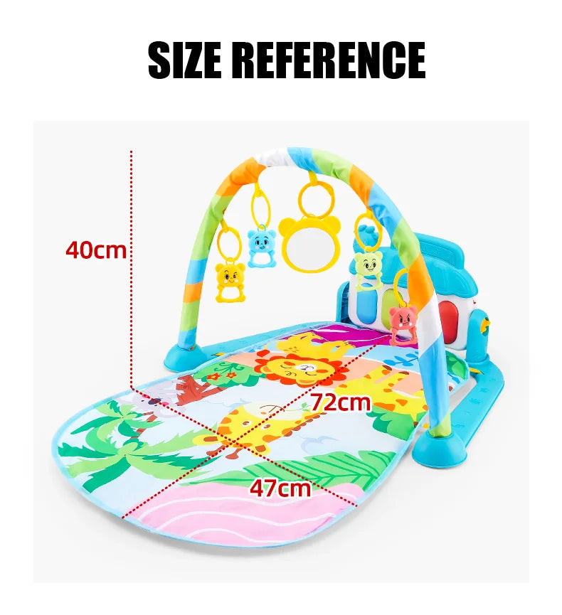 Baby Fitness Stand Music Play Gymn Activity Toys 