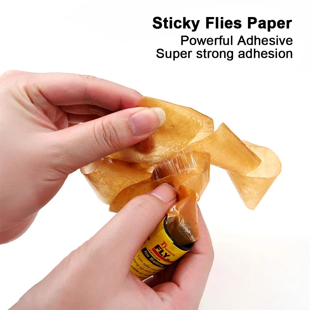 Papel adhesivo desechable para moscas, trampa para insectos, Control de plagas,
