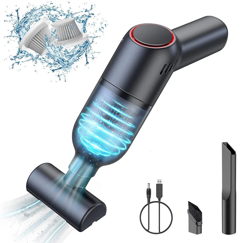 Wireless Car Vacuum Cleaner Mini Handheld Vacuum Cleaner 9000Pa Powerful Suc 