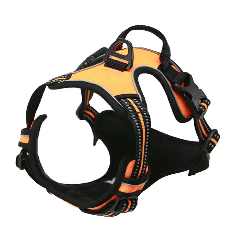 Adjustable Dog Harness Vest with Night Reflective Strip for Small Dogs 