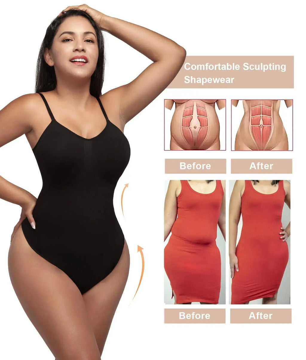 Body Original de alta elasticidad para mujer, ropa moldeadora de barriga, Tanga