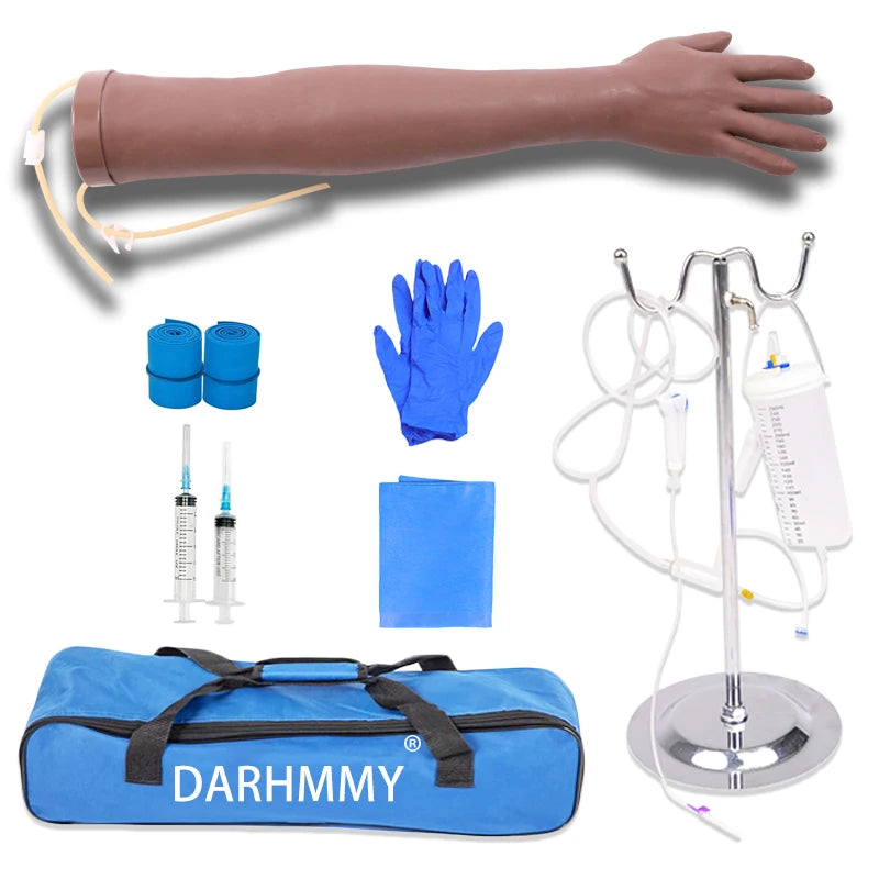 DARHMMY IV brazo de inyección, flebotomía, Kit de práctica de infusión IV, v
