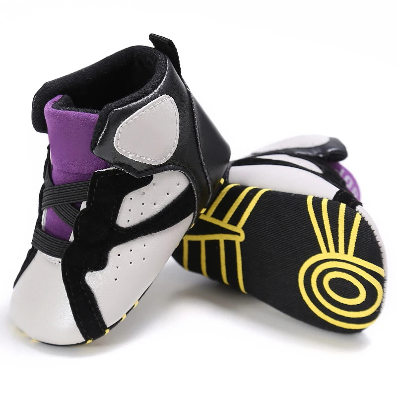 Baby High Top Basketball Sneakers Anti-Slip Casual Sports Shoes 