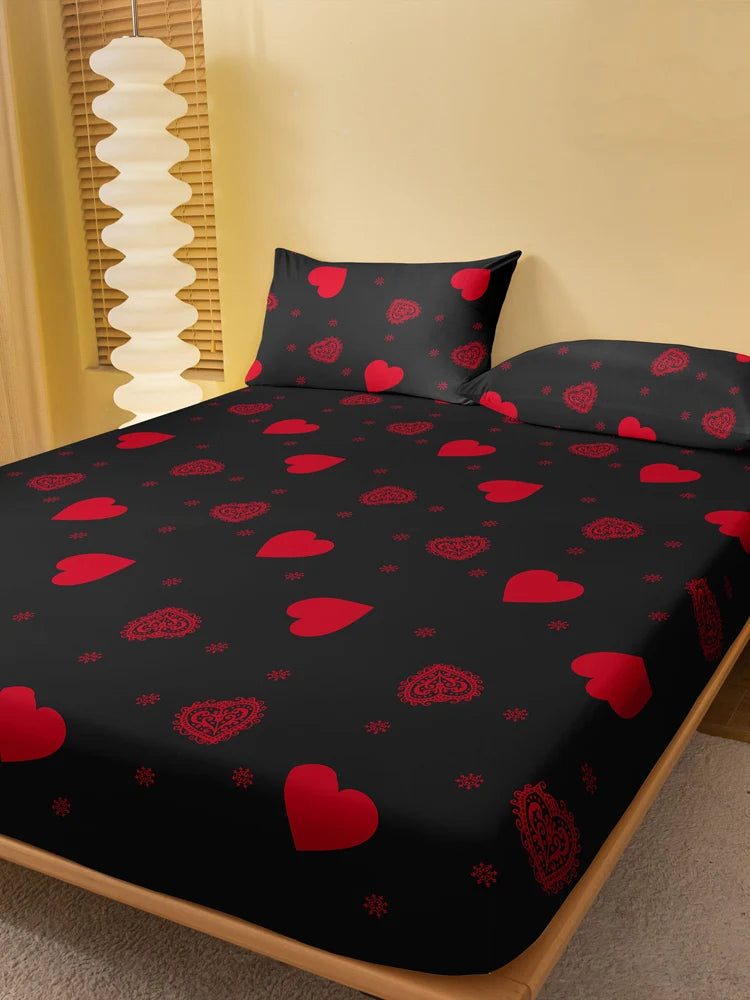 Sanded Quilt Love Printed Quilt Simple Bedding for Men and Women 