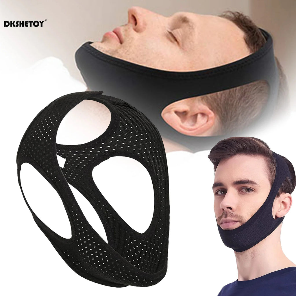 Adjustable Anti Snoring Mouth Guard Belt Stop Snoring Strap 