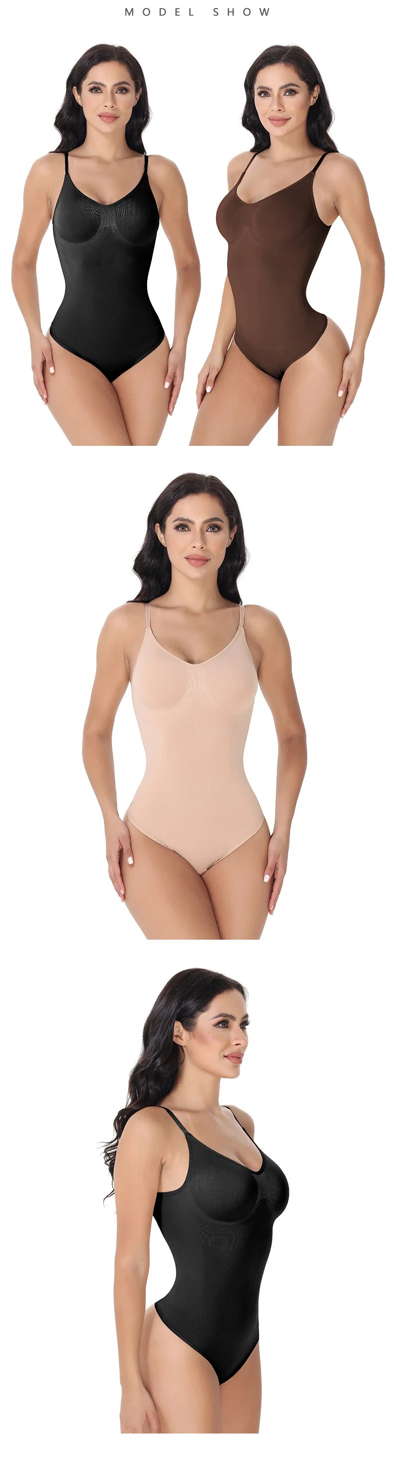 Original High Elastic Bodysuit Women Tummy Shapewear Thong Shapewear 