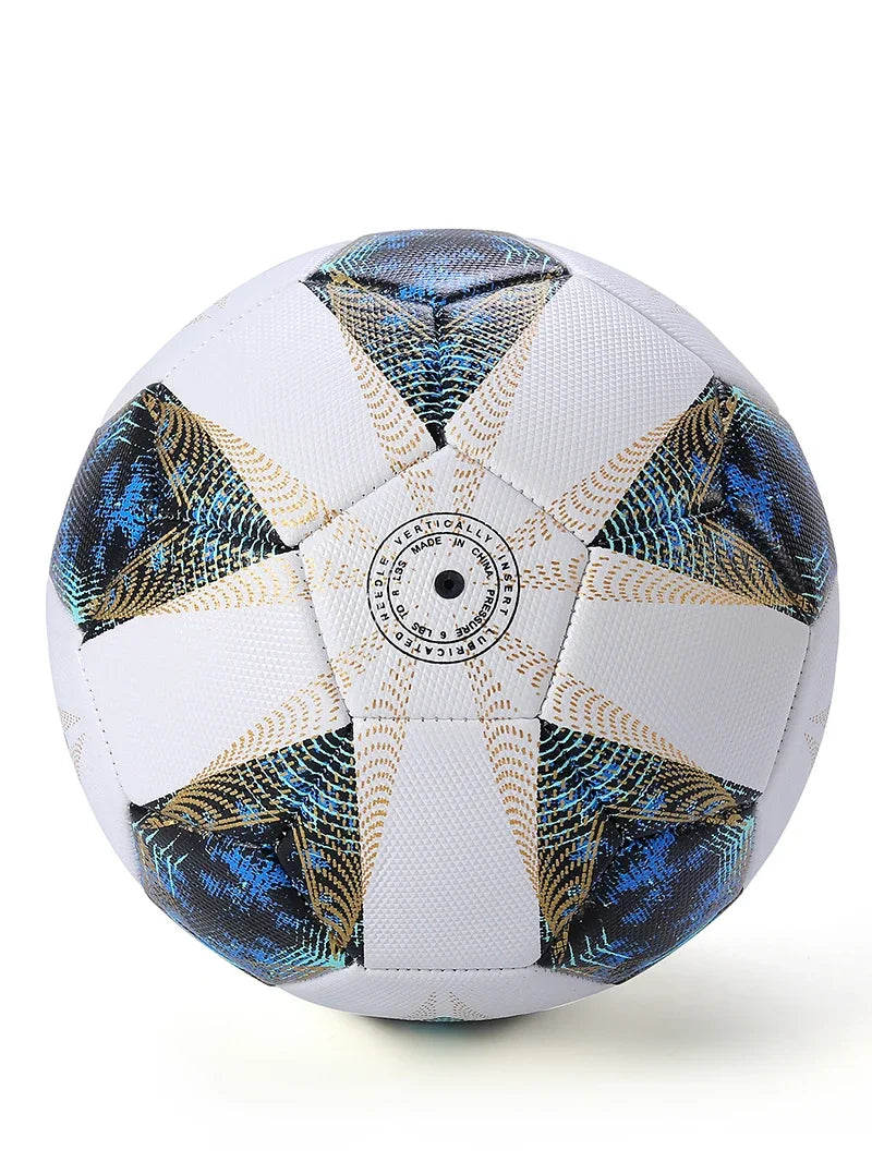 Standard size 5 soccer ball, machine sewn soccer ball, p