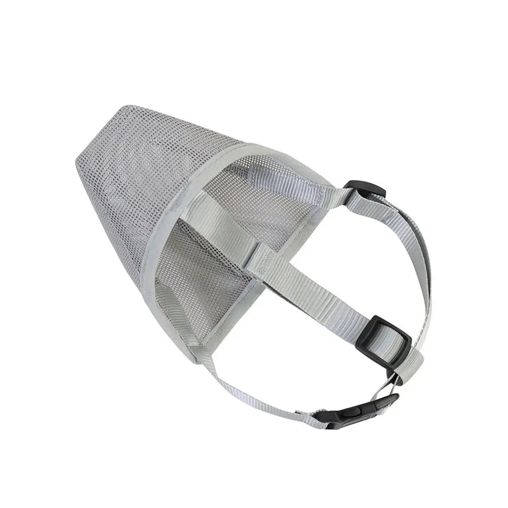 Anti Bark Dog Muzzle, Adjustable Breathable Mesh Dog Muzzle 