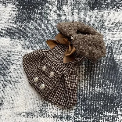 Craft Clothing Dog Clothes Pet Supplies British Style Dou Classic Tweed Coat