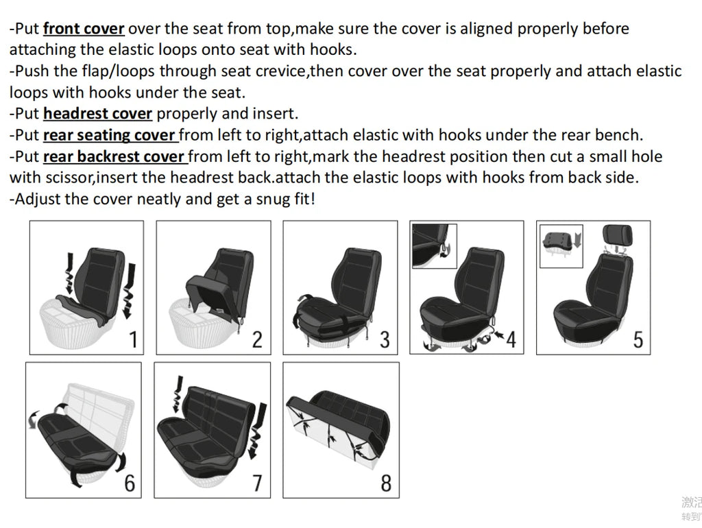 AUTO PLUS Set of polyester car seat covers, universal, sport 