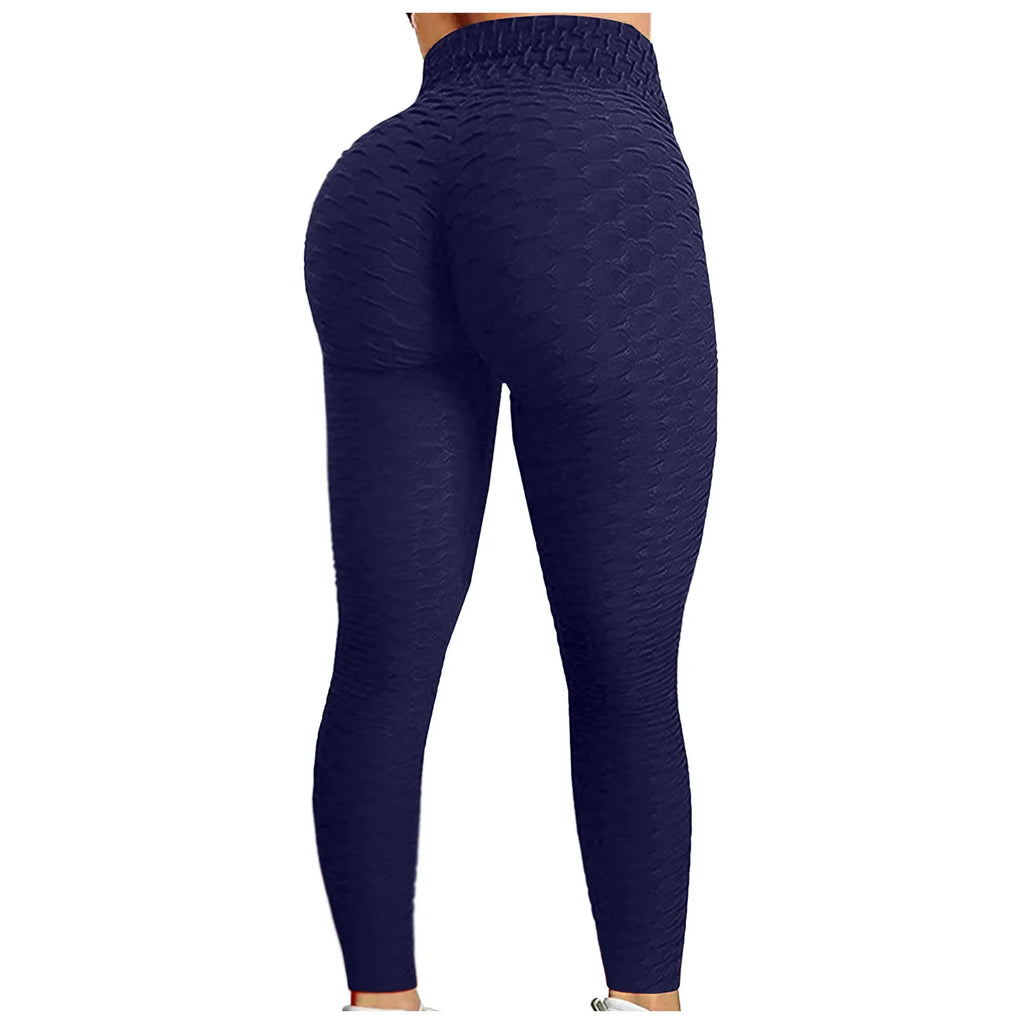 Pantalones de Yoga de cintura alta para mujer, mallas adelgazantes con Control d