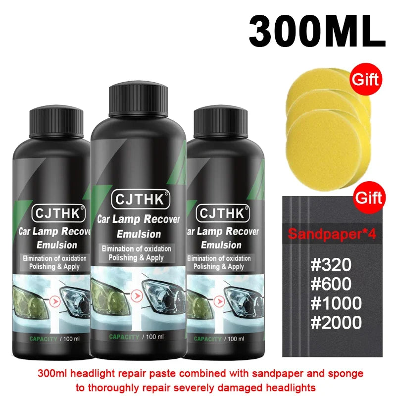 Kits de pulido para restauración de faros de coche, pasta de limpieza para repa
