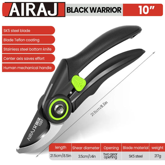 AIRAJ Gardening Pruning Shears Hand-Saving Garden Tools 