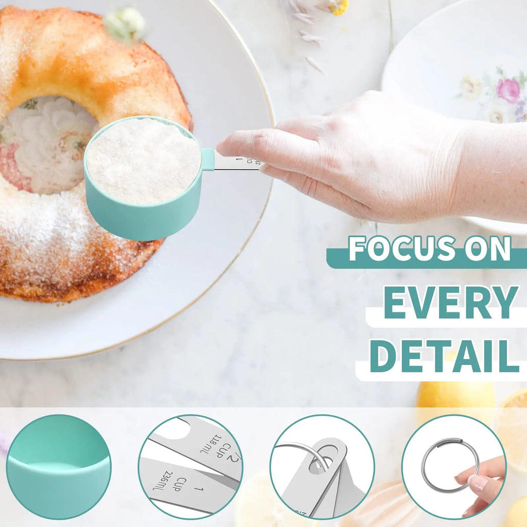 Cuchara medidora multiusos para hornear pasteles, taza medidora de harina, utensilios de cocina para el hogar