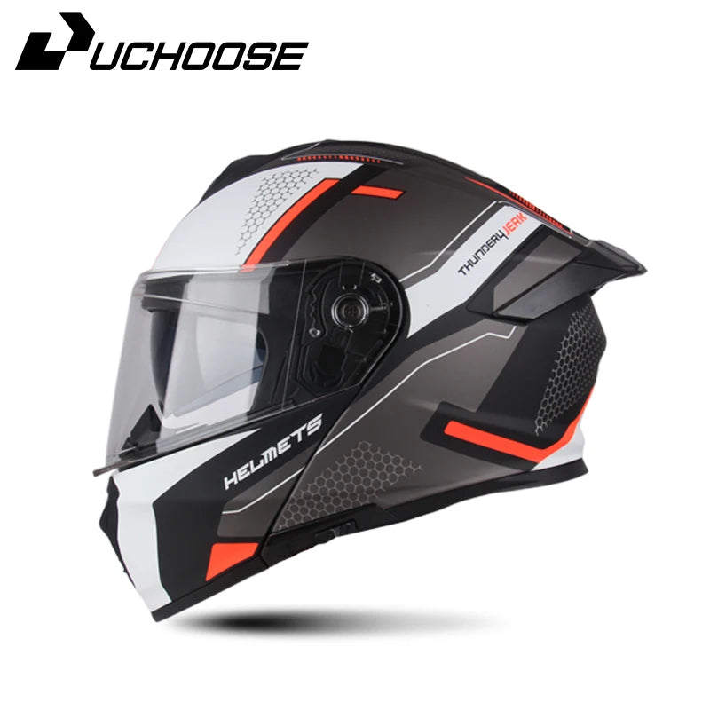 Uchoose Motorcycle Full Face Helmets Crash Protective Gear 