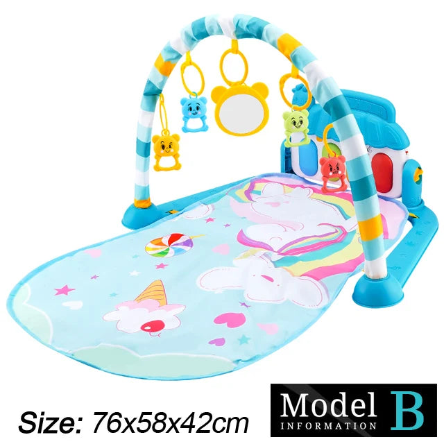 Soporte de Fitness para bebé, juego de música, juguetes de actividades de gimn