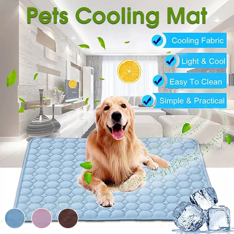 Esterilla transpirable para perros y gatos, manta refrescante para perros