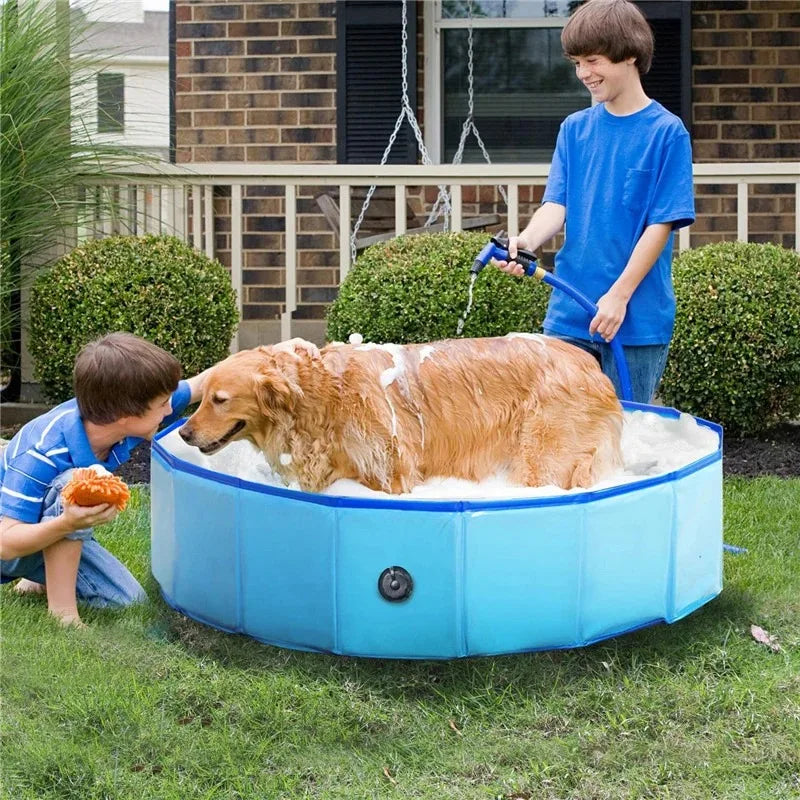 Piscina plegable para perros, bañera para mascotas, accesorios para mascotas