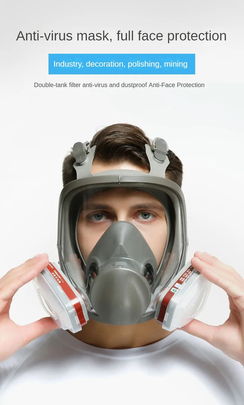 6800 Anti-fog Gas Mask Industrial Respirator for Paint Spraying 