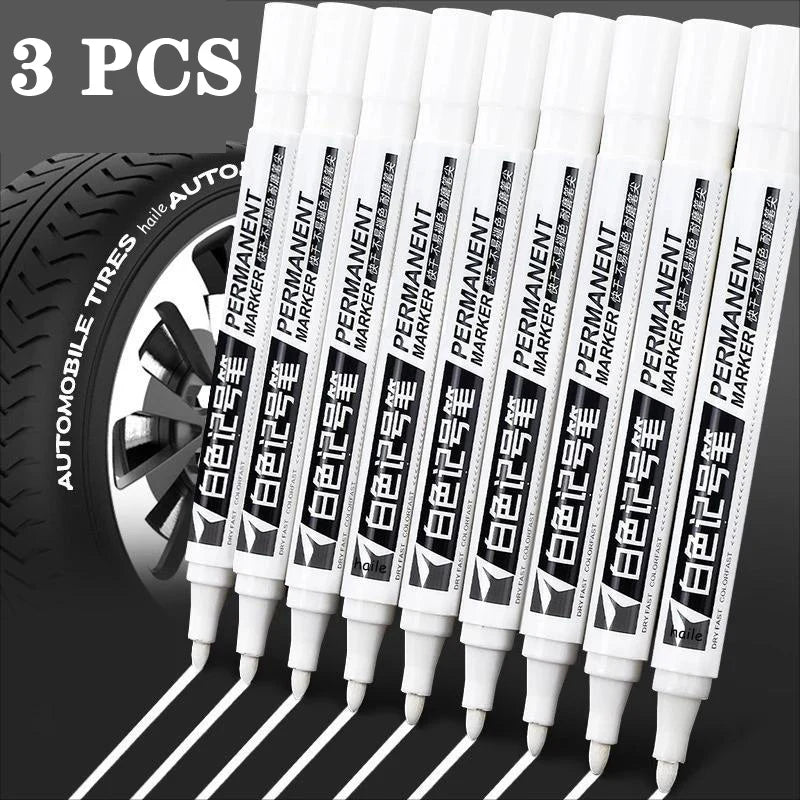 2.0mm White Marker Pen Set Waterproof Oily White Gel Pens