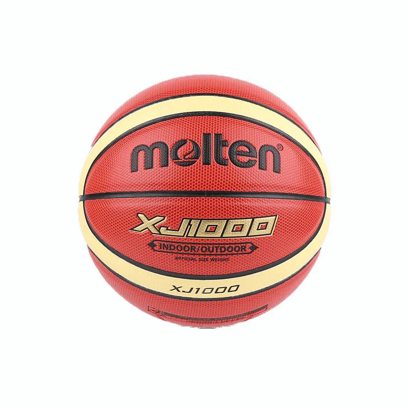 Molten-pelota de Baloncesto XJ1000 para hombre y mujer, Balón de cuero sintético para entrenamiento de partido en interiores y exteriores, tamaño oficial 7/6/5