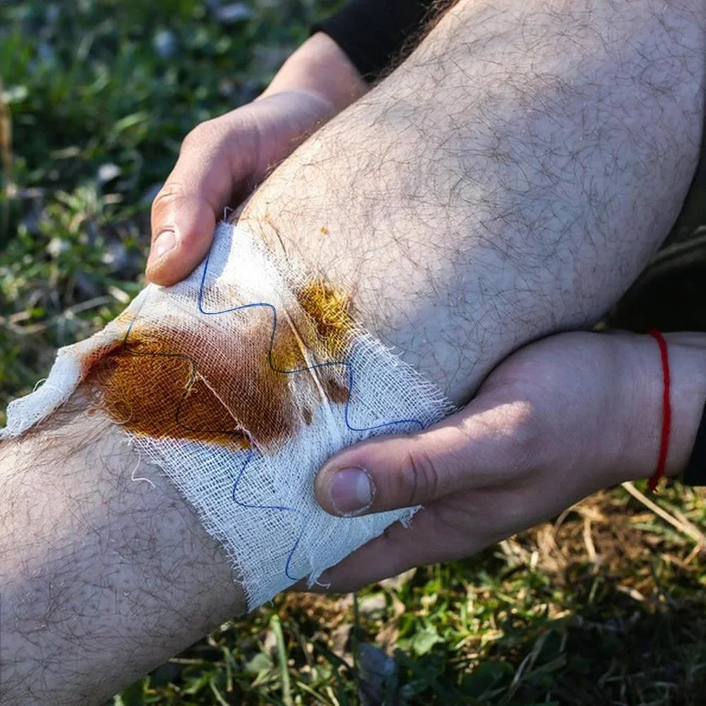 Gasa comprimida hemostática de caolín táctico, encuadernación de emergencia al aire libre, vendaje fijo para heridas de Trauma, Kits de primeros auxilios