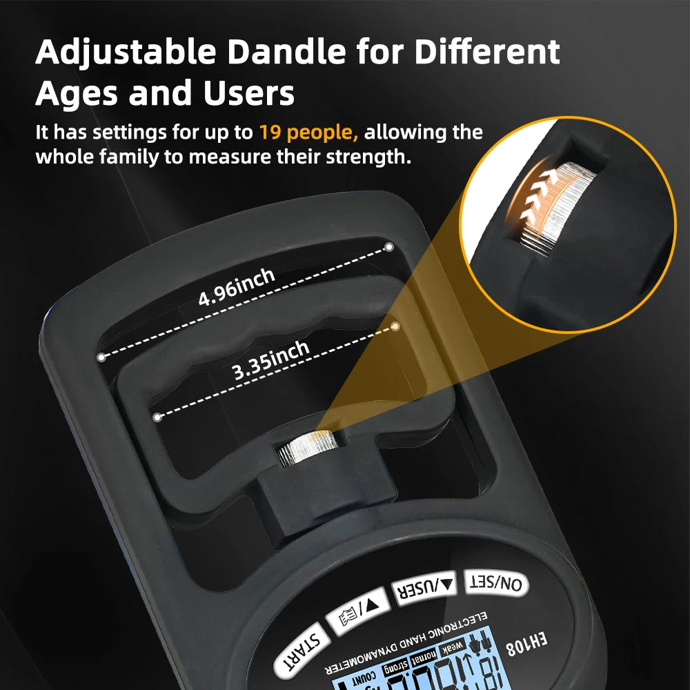 Digital handheld dynamometer for strength training electronic meter 