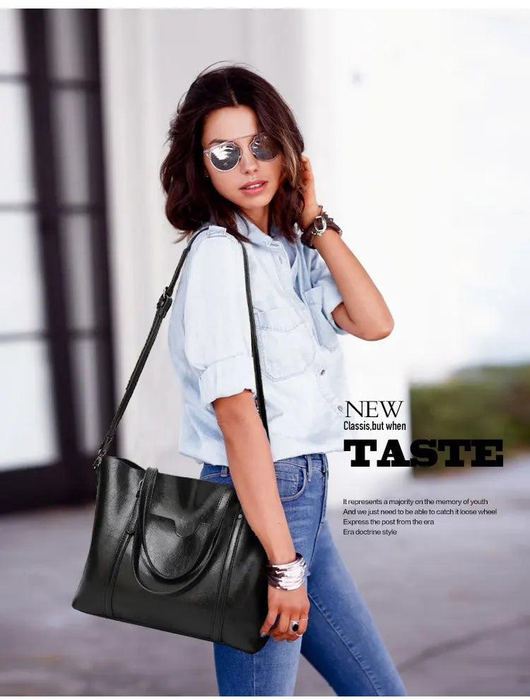 Bolsos de hombro de cuero con cera de aceite para mujer, bolso cruzado Vintage,
