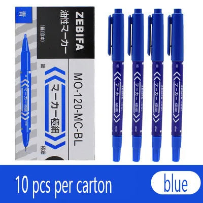 Double-sided waterproof permanent marker pens, double-sided marker pens co