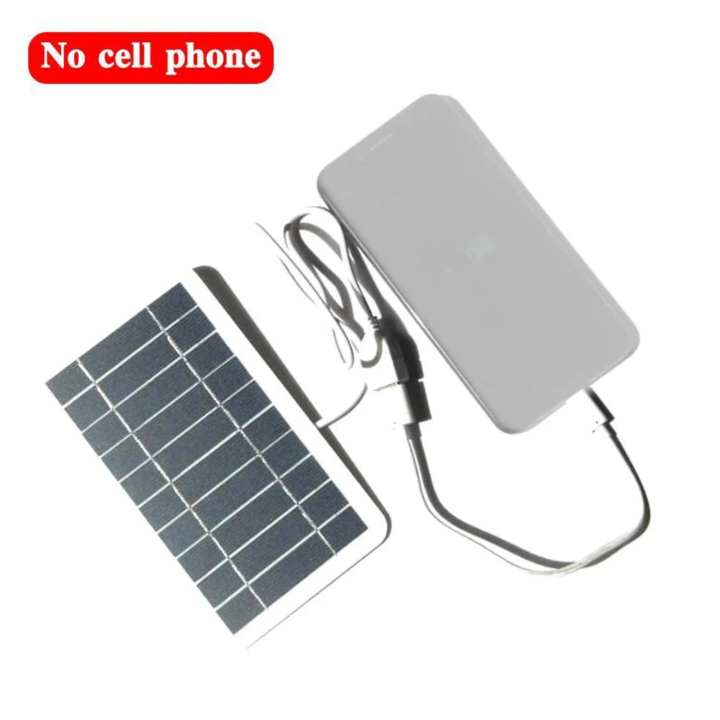 Panel Solar portátil de 5V y 2W, placa Solar con carga segura USB, estabiliza el cargador de batería para teléfono, Banco de energía, Camping al aire libre, hogar